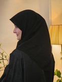 روسری حریر کرپ وارداتی نگین دار سایز ۱۰۰