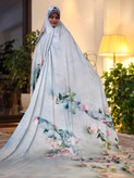روسری مجلسی رنگ سبز آبی