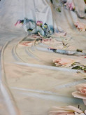 روسری مجلسی رنگ سبز آبی