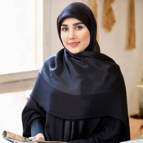 روسری الیاف بامبو مشکی