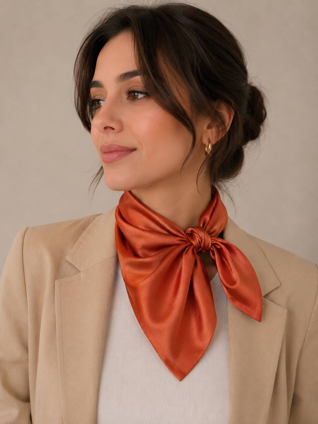 دستمال گردن نارنجی