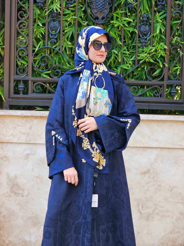 روسری ابریشم ژاکارد دیور مشکی سایز ۱۳۰