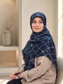 روسری نخی ویسکوز سرمهای قواره ۱۳۰