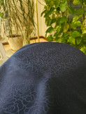 روسری سرمه ای نخی چهارفصل ژاکارد سایز ۱۴۰