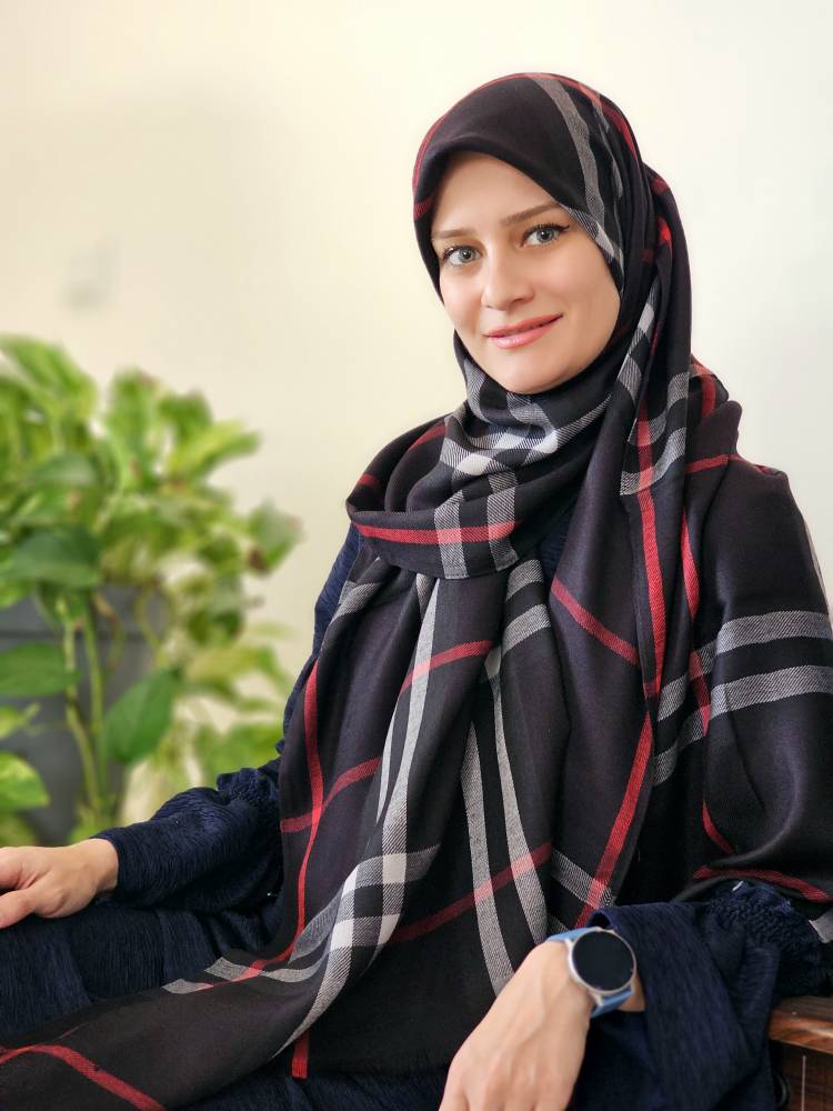 شال نخی باربری مشکی
