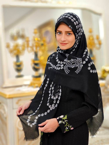 روسری نخی یونیک وارداتی سایز ۱۴۰ دورو