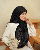 روسری مشکی دووره سایز ۱۱۰