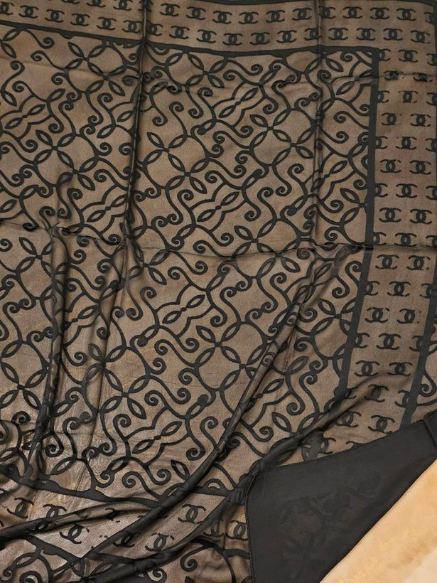 روسری مشکی دووره سایز ۱۱۰
