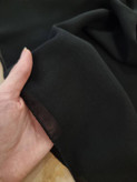 روسری مشکی حریر کرپ نگین دار سایز ۱۰۰ طرح سنجاقک